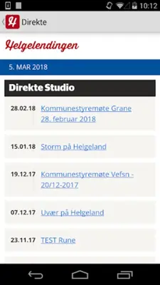 Helgelendingen android App screenshot 2